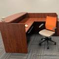 Heartwood Autumn Maple Reception Desk w/ Transaction Counter